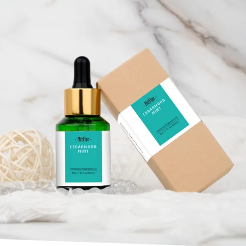 Vista 6 de Aceite de Fragancia de Cedro y Menta, MitFlor Aceite Perfumado Individual, Aceite de Fragancia de Grado Premium para Hacer Velas, Aromas para Hacer