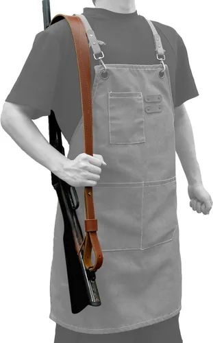 Vista 3 de Cinturón de caza de rifle de cuero acolchado cómodo correa de hombro suave cuero genuino accesorios de caza