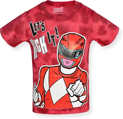 Vista 3 de Power Rangers - Juego de 3 camisetas gráficas de manga corta para niño