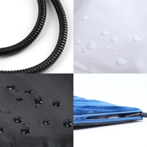 Vista 6 de MARUNDA Cama climatizada para gatos para exteriores, cama para mascotas 100% impermeable con termostato automático doble integrado, cama climatizada