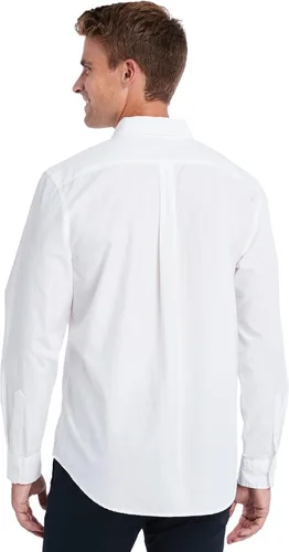 Vista 2 de vineyard vines Camisa de algodón elástico de corte clásico para hombre, Gorra blanca