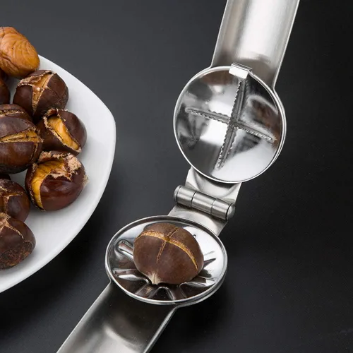 Vista 5 de Artcome Alicates de metal para abridor de nueces con clip de castaña, almendras de nuez, avellanas, alicates para abridor de nueces multifuncionales