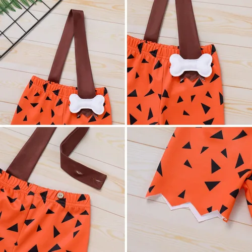 Vista 6 de Disfraz de BAMM BAMM para bebé niño y niña disfraz de Cavegirl para Halloween sesión de fotos elegante