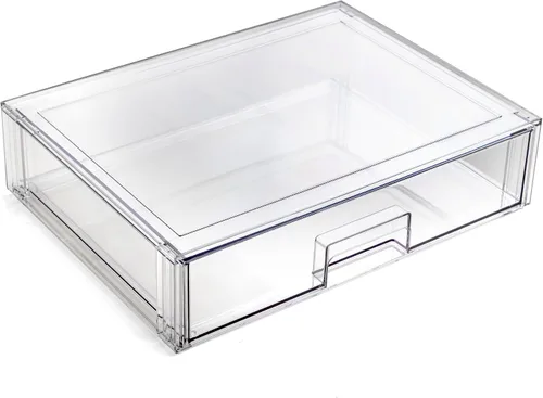Vista 9 de BINO Cajones de almacenamiento apilables, pequeños - transparentes THE CRATE COLLECTION Contenedores de almacenamiento con cajones
