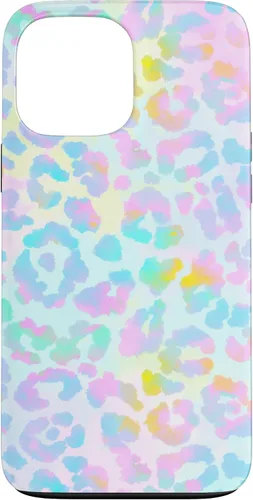 Vista 24 de Colorido lindo arco iris Tie Dye sirena Boho Leopard caso para iPhone 17