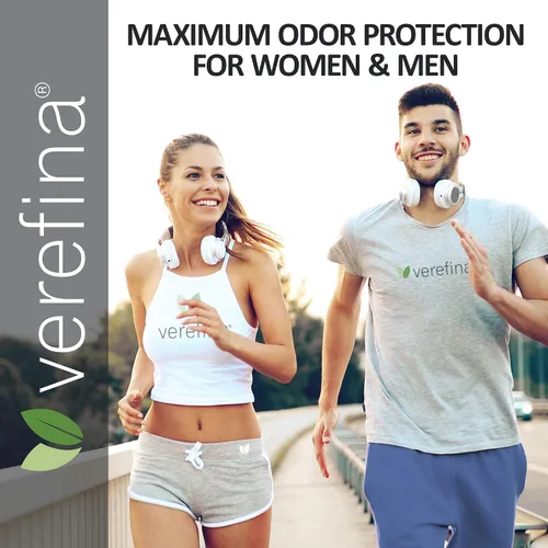 Vista 6 de Verefina Desodorante sin aluminio para hombres y mujeres, totalmente natural, hipoalergénico, sin parabenos, no tóxico, libre de crueldad, vegano