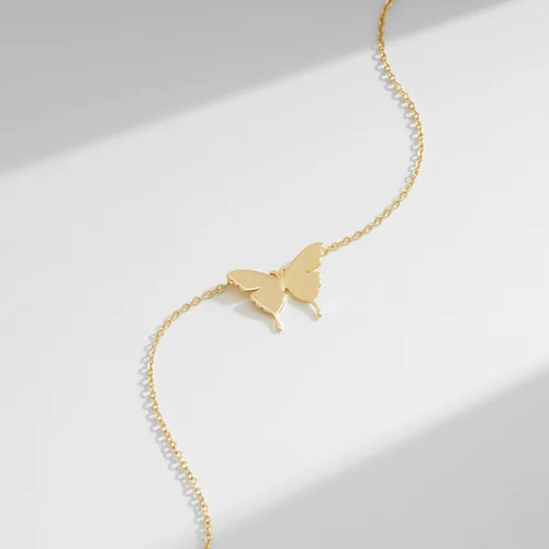 Vista 4 de VACRONA Gold Dainty Butterfly Choker Necklaces for Women