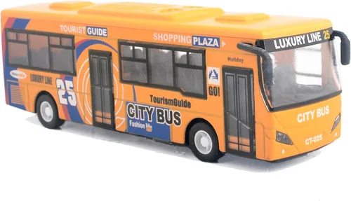 Vista 7 de Ailejia City Bus Toy Die Cast Pull Back Buses Vehículos Mini Coche Diecast Modelo Auto Juguetes Luces y Música (Verde)