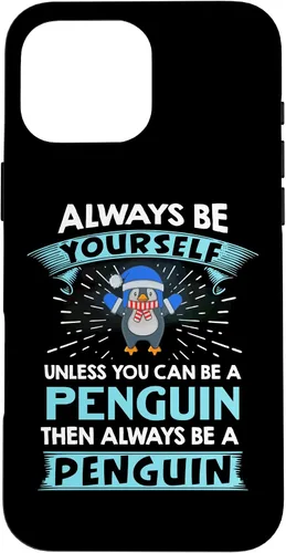 Vista 19 de iPhone 16 Penguin Shirt for Kids Boys Case