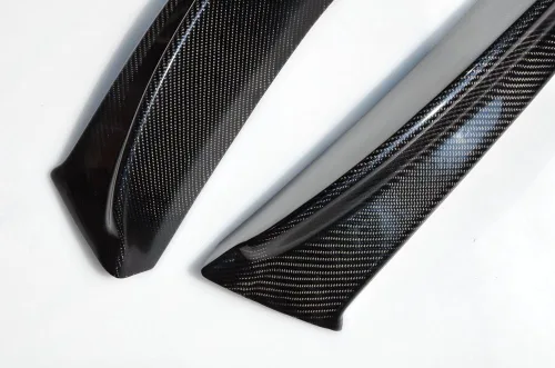 Vista 4 de Alerón de labio delantero de fibra de carbono, 2 unidades, compatible con BMW Z4 E89 2009-2016
