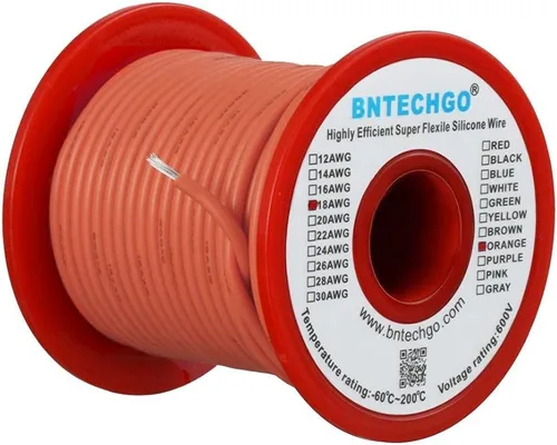 Vista 29 de BNTECHGO Alambre de silicona de calibre 16 rojo y negro cada 25 pies 2 Alambre de silicona calibre 16 rojo y negro