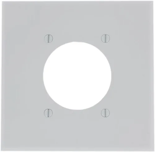 Vista 3 de Leviton Placa de pared para toma de corriente/receptáculo de montaje empotrado de 2 segmentos, tamaño estándar, termoestable, 80526-BLK, negro