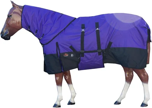 Vista 19 de HILASON 1200D Manta de invierno impermeable para caballo con cubierta para el cuello y envoltura para el vientre Mantas de participación