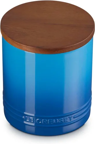 Vista 27 de Le Creuset Signature Salero y Recipiente de Almacenamiento con Tapa de Madera, 26 oz., Cerise