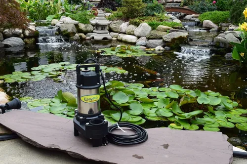 Vista 5 de TH150-3100 GPH 115v Bomba sumergible de acero inoxidable Serie TH For waterfalls & streams. 1/4 hp 115 volts. Max flow 3100 GPH. Max head 23'. 2