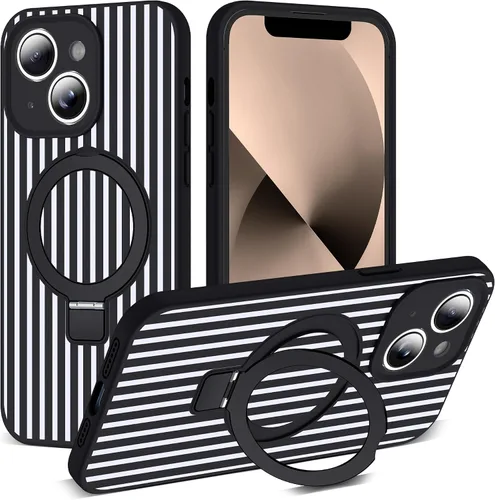 Vista 149 de SKYLMW Funda diseñada para iPhone 11 con soporte magnético invisible Compatible con Mag-Safe, a prueba de caídas de grado militar, a prueba