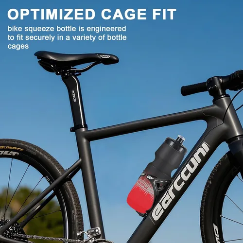 Vista 5 de GEMFUL Botella de agua para bicicleta de 24 onzas, paquete de 2 botellas de agua para ciclismo, sin BPA, con tapa a prueba de fugas, se adapta a