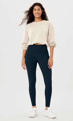 Vista 2 de ODODOS - Leggings de yoga con cintura alta y bolsillos para mujer, pantalones de yoga deportivos con control de abdomen, no se transparentan