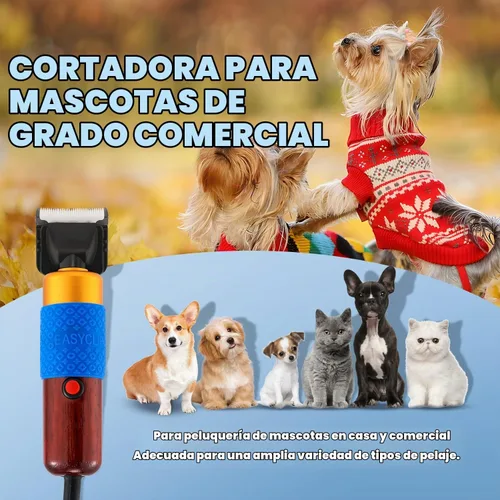 Vista 7 de Cortapelos de aseo para mascotas 200W, control de velocidad