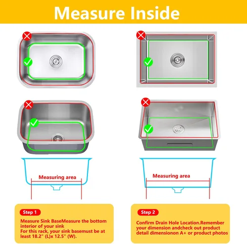 Vista 25 de Protectores de fregadero de cocina de 12 x 11 y 13 x 11 pulgadas, protectores de silicona para fregadero de cocina para la parte inferior del Gris