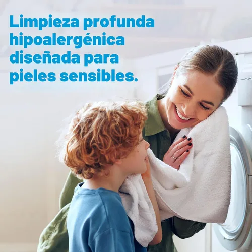 Vista 2 de Tide Free & Gentle - Detergente líquido suave para ropa, 64 cargas