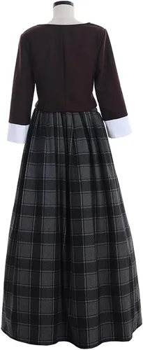 Vista 4 de Vestido de cosplay de Claire Fraser de las Tierras Altas escocesas para mujer de Outlander