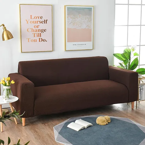 Vista 8 de Funda elástica para sofá, funda elástica de elastano para sofá 1234 asientos, lavable, protector de muebles adecuado para niños, gatos y perros