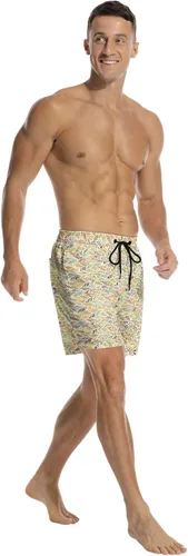 Vista 6 de Traje de baño de secado rápido con forro de malla y bolsillos laterales para hombre
