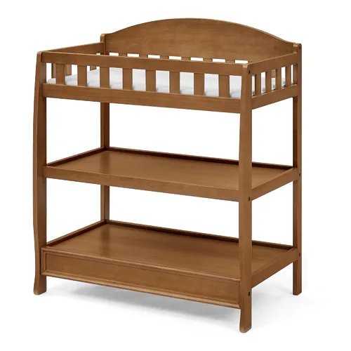 Vista 6 de Delta Children Cambiador infantil con almohadilla, castaño