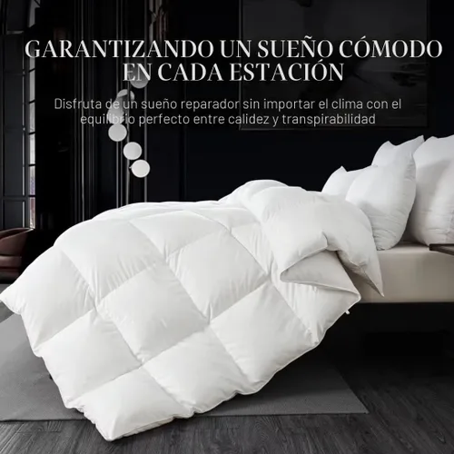 Vista 3 de WhatsBedding - Edredón de fibra de plumón, relleno de edredón tamaño King, 106 x 90 pulgadas