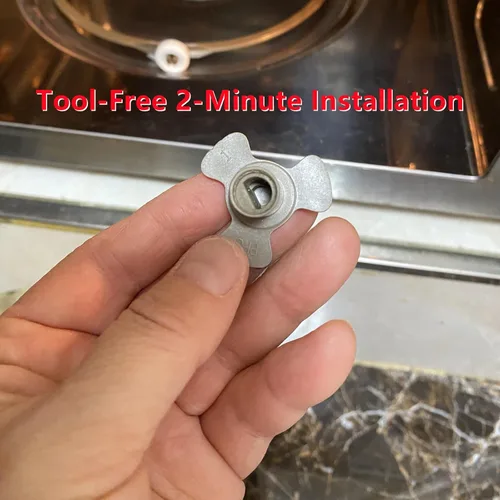 Vista 5 de 4 piezas de 0.630 in Horno de microondas Turntable Roller Guide Coupler - Eje de bandeja para placa giratoria de microondas rotación suave