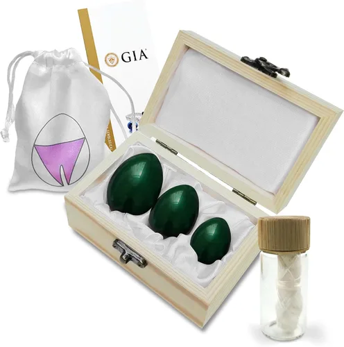 Vista 8 de Sacred Weapon Huevo Kegel de cuarzo rosa certificado GIA - Ejercitador de suelo pélvico para mujeres Soporte para menopausia, posparto y prolapso