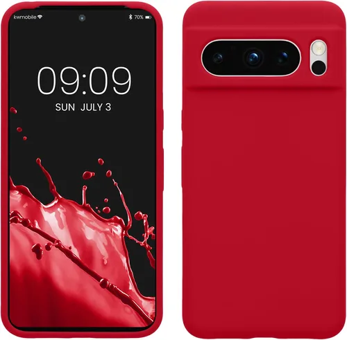 Vista 17 de kwmobile Funda compatible con Google Pixel 7 Pro - Funda de silicona TPU con acabado suave - Piedra antigua