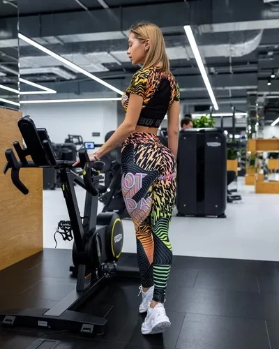 Vista 4 de Bona Fide Workout Leggings for Women - Bona Classic Vibes Print