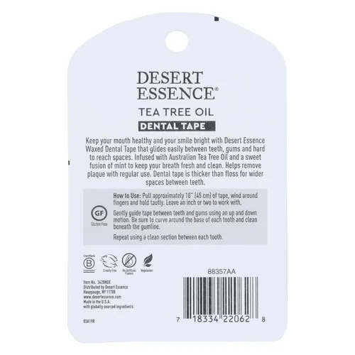 Vista 2 de Desert Essence , Cinta dental, árbol de té, 30 yardas.