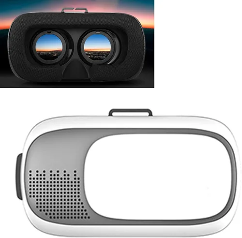 Vista 6 de VR Headset for Phone, Comfortable ABS 3D Virtual Reality VR Glasses, Multifunction Head Mounted VR Headset Anti Blue Light for Gaming Cinema (VR II)