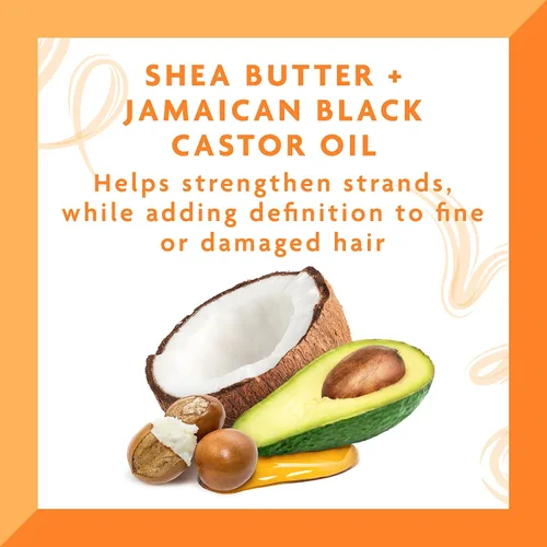 Vista 4 de Cantu Gel fortalecedor de manteca de karité con aceite de ricino negro jamiaicano, 18.5 onzas