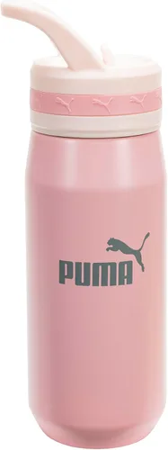 Vista 7 de PUMA Botella de agua de acero inoxidable aislada de 18 onzas unisex para adultos con pajilla y asa de transporte
