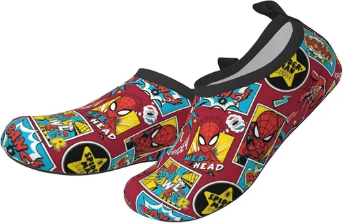 Vista 3 de Cool Superheros Zapatos de agua para niños ligeros antideslizantes piel de agua descalza deportes de natación playa piscina para niños y niñas