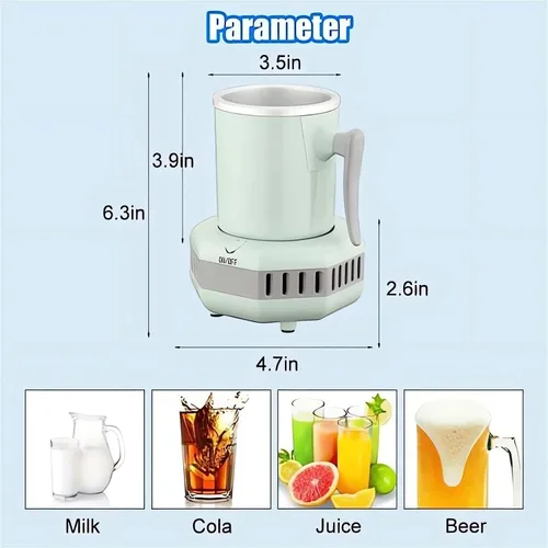 Vista 5 de Vaso de enfriamiento rápido Rrink, enfriador de agua de bebida instantánea, mini enfriadores de verano portátiles, enfriador de bebidas eléctricas