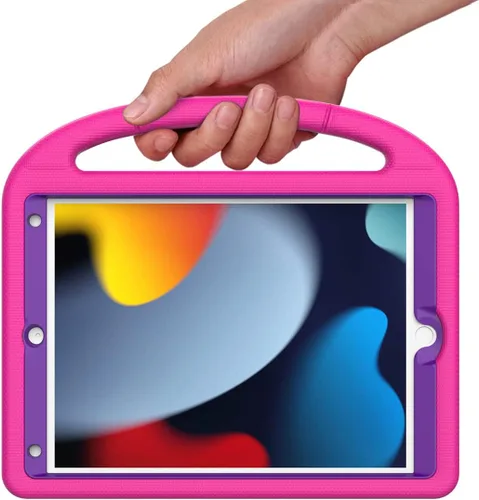 Vista 8 de SUPLIK Funda para niños para iPad de 9ª/8ª/7ª generación - 10.2 pulgadas 2021/2020/2019 Funda con protector de pantalla integrado, asa resistente a