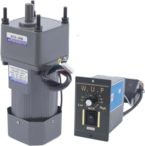 Vista 12 de Motor de engranajes eléctrico 110V 250W 10K Monofásico de alto par motor reductor de engranajes de CA 0-135 RPM Controlador de velocidad variable