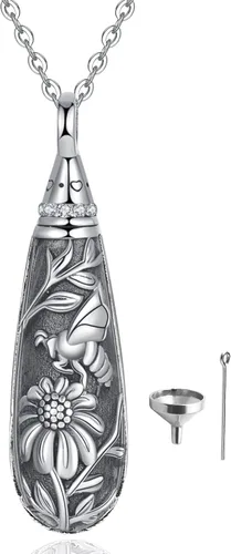Vista 24 de Sterling Silver Tree of Life Flower Celtic Cremation Ashes Urn Pendant Necklace for Women Bar *Treelife Mom & Kid1