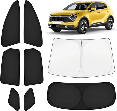 Vista 128 de KUST - Parasol plegable para parabrisas para BMW X1 E84, accesorios 2011 2012 2013 2014 2015, protector de visera de sol ajustable que bloquea