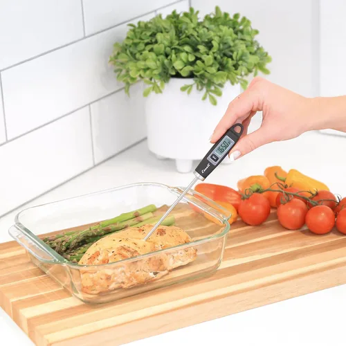 Vista 7 de Escali Kit de báscula de cocina y termómetro, incluye báscula digital Nutro para alimentos y termómetro digital gourmet