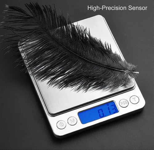 Vista 5 de Báscula digital de alimentos de 105.82 oz/0.00 oz oz gramos y onzas, báscula de cocina para cocinar hornear con retroiluminación pantalla LCD, tare