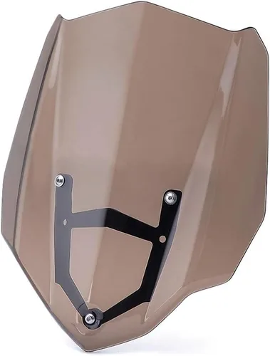 Vista 7 de GLoyer Motorcycle Windshield Windscreen Compatible with MT-03 MT03 MT 03 FZ-03 FZ03 FZ 03 2016 2017 2018 2019 Double Bubble Windshield Wind Black