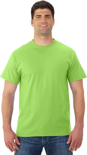 Vista 42 de Jerzees Camiseta pesada con cuello redondo y bolsillo en el pecho para hombre