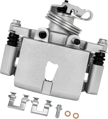 Vista 29 de cciyu Conjunto de pinza de freno trasera izquierda 18B4644A con soporte para Buick Rendezvous, para Chevy Venture, para Oldsmobile Silhouette