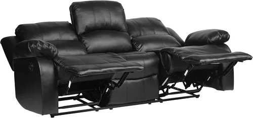 Vista 8 de Lexicon Humphreys Wall-Hugger - Juego de sala de estar reclinable manual, 2 piezas, color negro